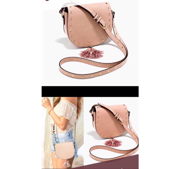 Victoria's Secret Handbags - Victoria secret blush studded CROSS BODY bag